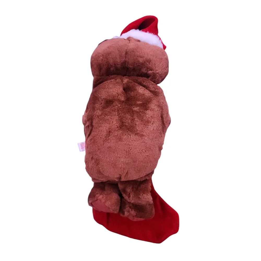 Vintage Brown  Teddy‎ Bear Stuffed Plush Christmas Stocking - 21-inch Tall